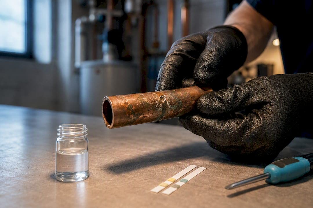Test Your Water Before Patching Copper Pinhole Leaks for Homeowners